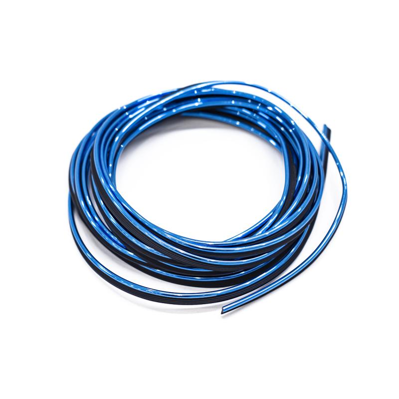 Imagen ilustrativa de MOLDURA DE ENCASTRE DECORATIVA PVC AZUL ROLLO 5 METROS DIAMETRO 2.6MM