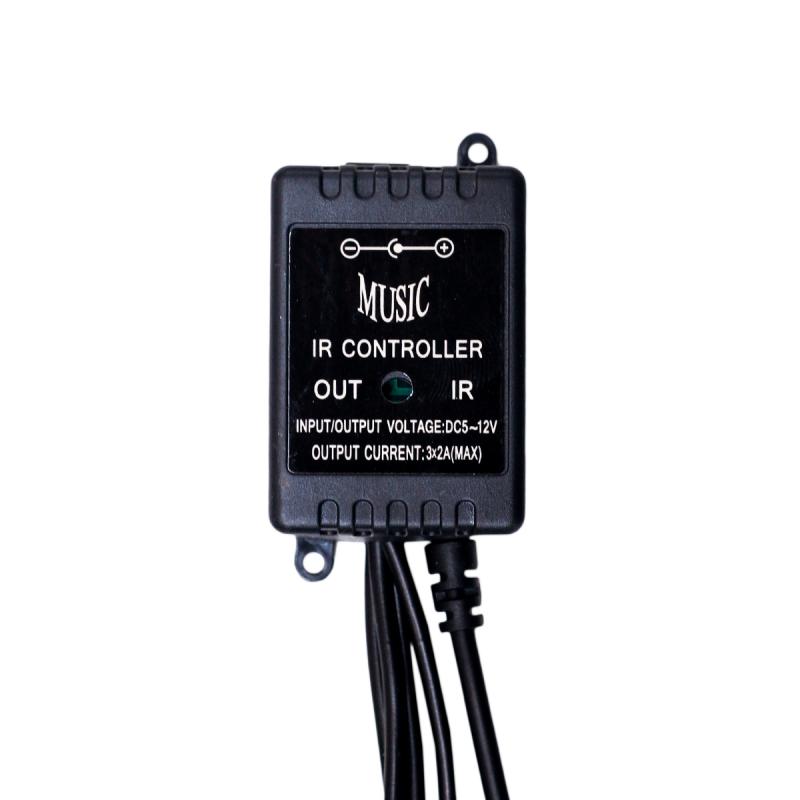 Imagen ilustrativa de TIRA DE LUCES RGB X 4 PARA INTERIOR RGB 12V LED CHIP SMD 5050 Conexion Bluetooth