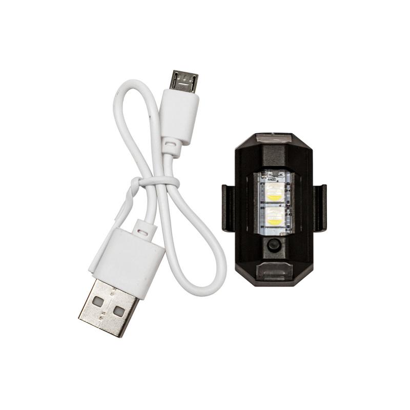 Imagen ilustrativa de MINI PLAFON CREE LED RECARGABLE USB 6 LED CREE AUTOADHESIVO COLOR RGB MULTIFUNCION