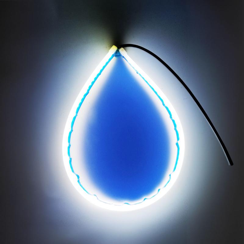 Imagen ilustrativa de TIRAS DE LED DRL / DRL FLEXIBLE BLANCA (BALIZA INTERMITENTE) 120CM