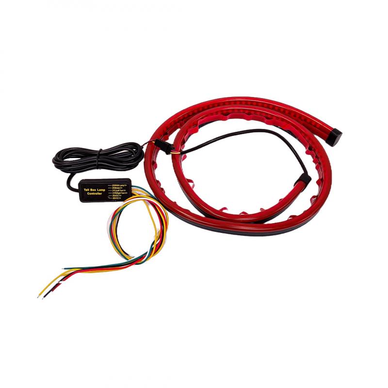 Imagen ilustrativa de TIRA DE LED AUTOADHESIVA DE GOMA DRL ROJA PARA STOP Y MARCHA ATRÁS TRASERA 100 CM