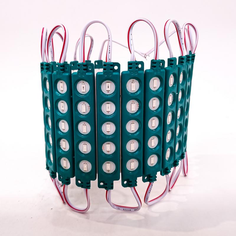 Imagen ilustrativa de 5 LED COB CIRCULAR AUTOADHESIVO 12V COLOR VERDE 7CM X 1,5CM