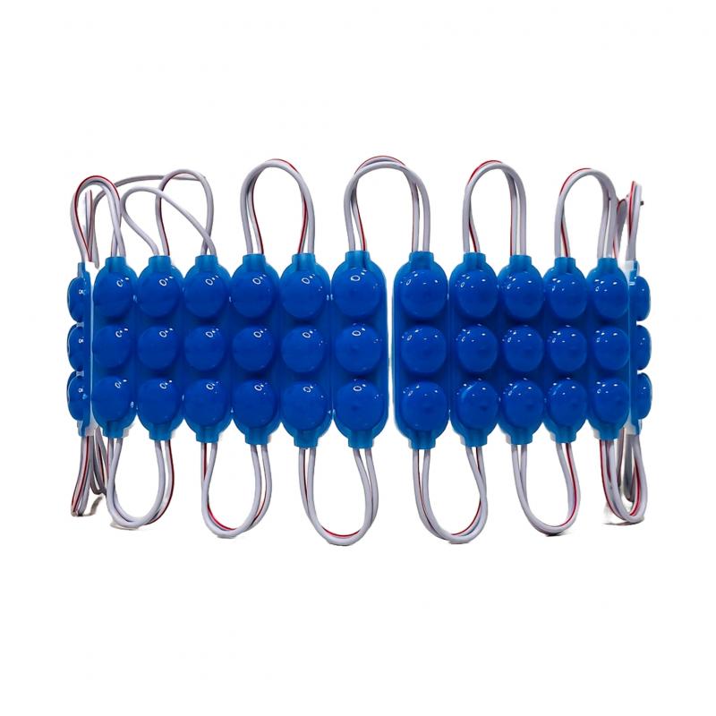 Imagen ilustrativa de 3 LED COB CIRCULAR FUME AUTOADHESIVO 24V COLOR AZUL 7CM X 1,5CM