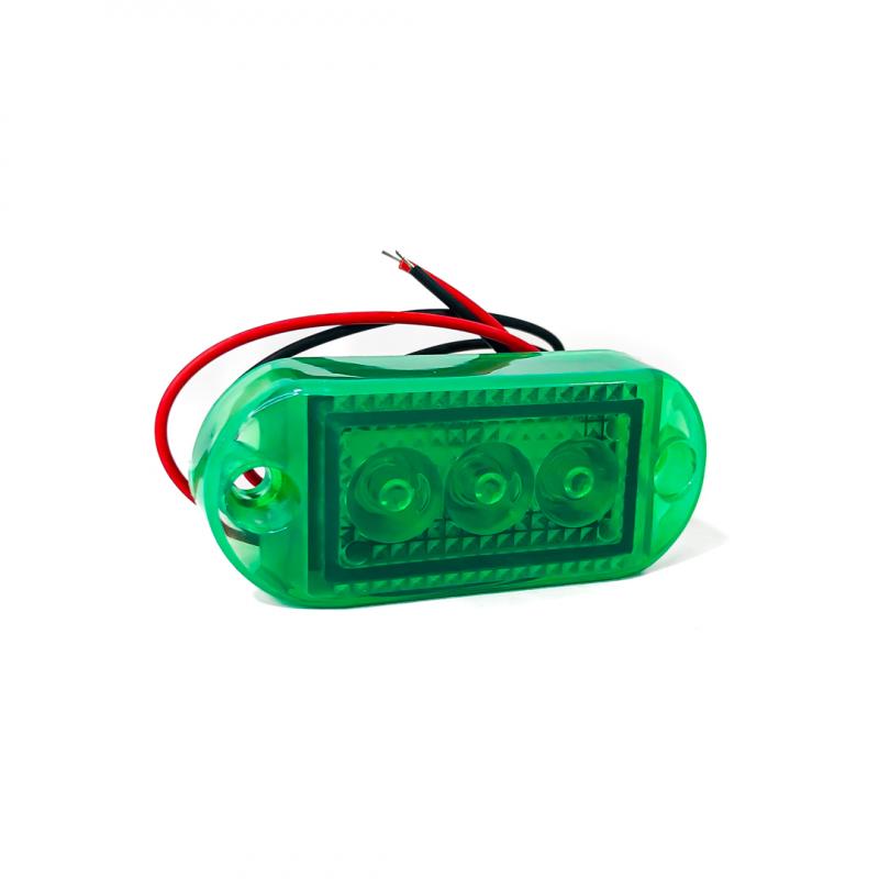 Imagen ilustrativa de SENALIZACION LATERAL 7 CM X 3 CM COLOR VERDE 12V / 24V FUNCION FIJA WHITE 12-24V