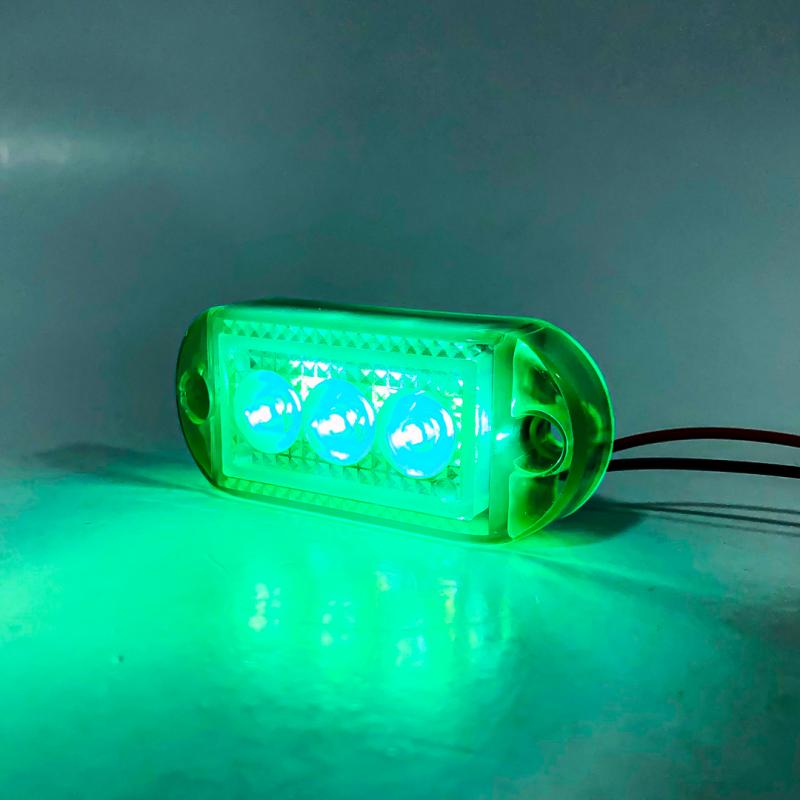 Imagen ilustrativa de SENALIZACION LATERAL 7 CM X 3 CM COLOR VERDE 12V / 24V FUNCION FIJA WHITE 12-24V