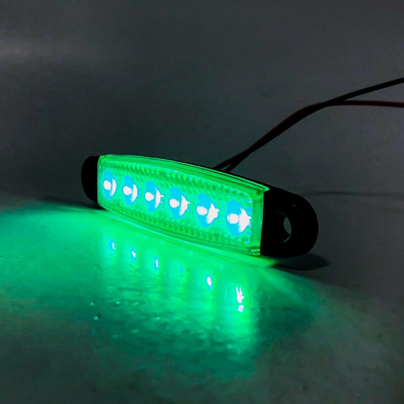 Imagen ilustrativa de SENALIZACION LATERAL 9,5 CM X 2,1 CM COLOR VERDE 12V FUNCION FIJA WHITE 12V