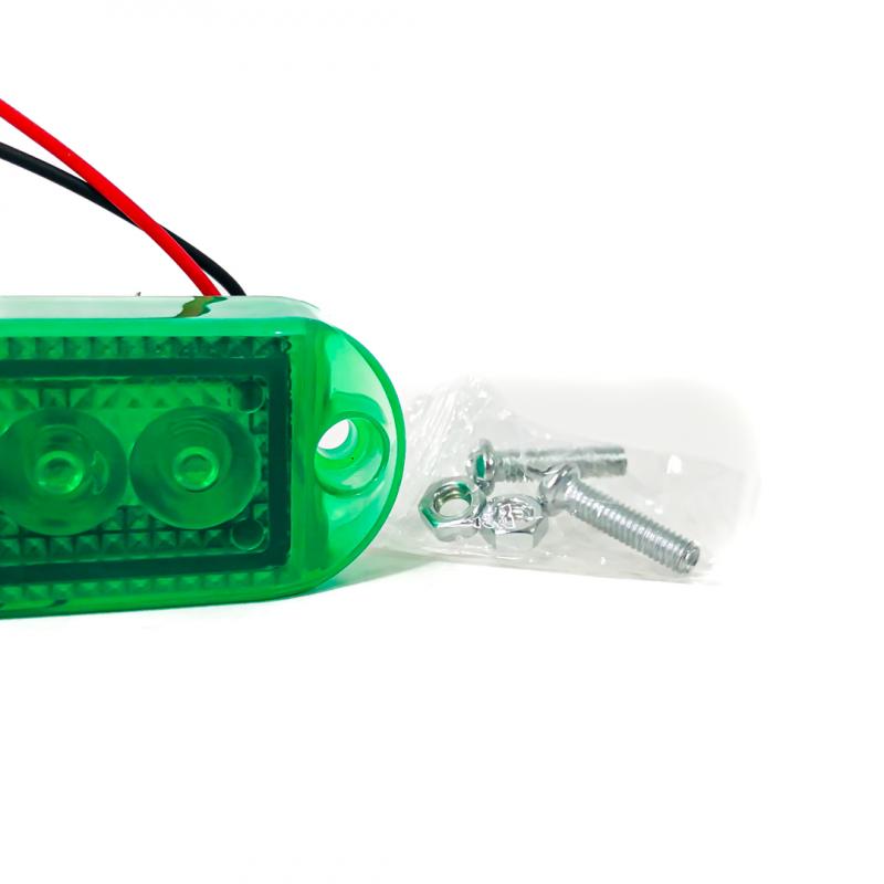 Imagen ilustrativa de SENALIZACION LATERAL 7 CM X 3 CM COLOR VERDE 12V / 24V FUNCION FIJA WHITE 12-24V