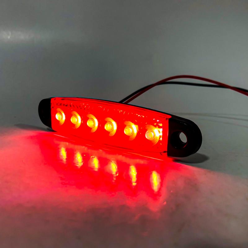 Imagen ilustrativa de SENALIZACION LATERAL 9,5 CM X 2,1 CM COLOR ROJO 12V FUNCION FIJA WHITE 12V