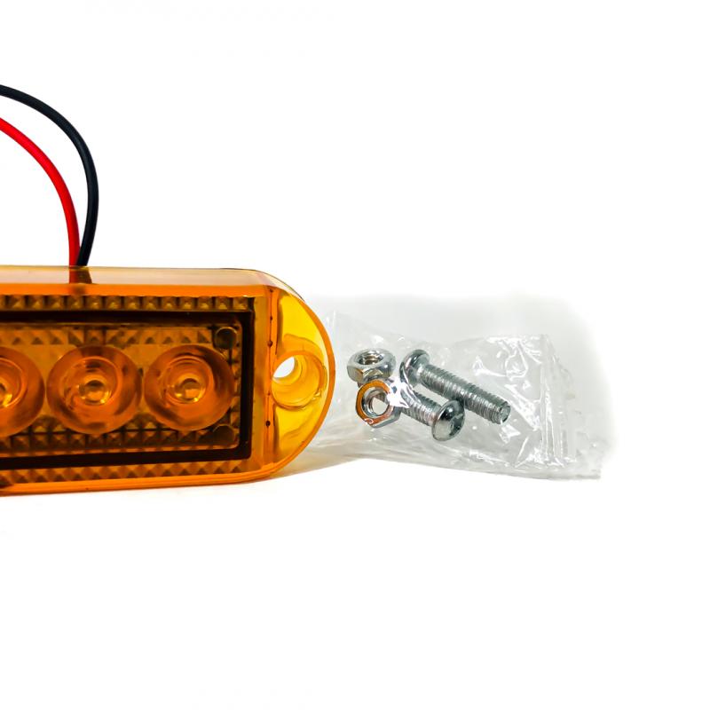 Imagen ilustrativa de SENALIZACION LATERAL 7 CM X 3 CM COLOR AMBAR 12V / 24V FUNCION FIJA WHITE 12-24V