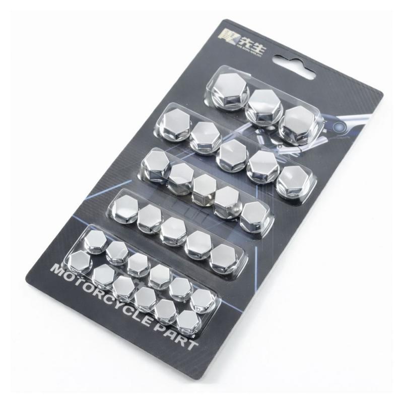 Imagen ilustrativa de TAPITAS ANODIZADAS CUBRE TORNILLOS X 30 UNIDADES - PLATEADA