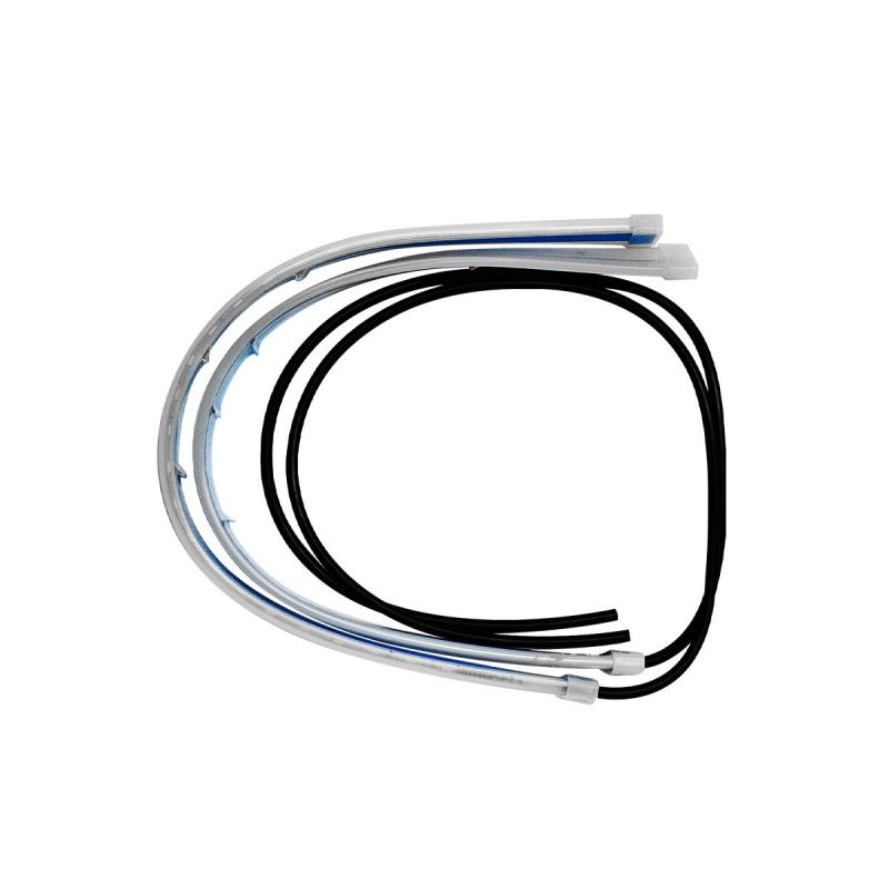 Imagen ilustrativa de JUEGO (2 UNIDADES) DE TIRAS DE LED DRL / DRL FLEXIBLE AMBAR (BALIZA INTERMITENTE) 30CM