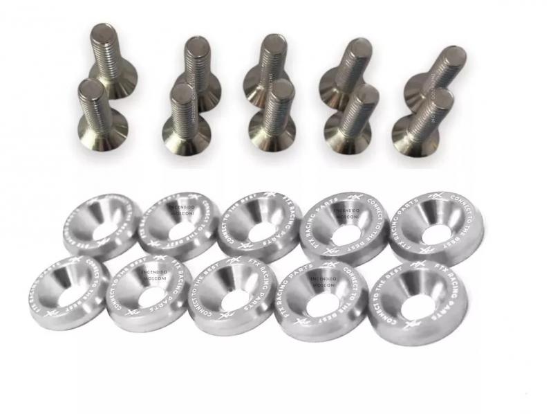 Imagen ilustrativa de ARANDELAS ANONIZADAS MOTO X 10 SILVER