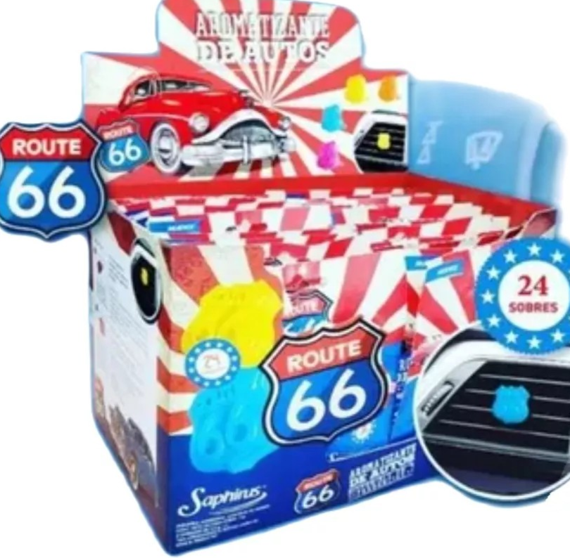 Imagen ilustrativa de Perfume Route 66 Fragancia Aromatizante Para Auto, Clip