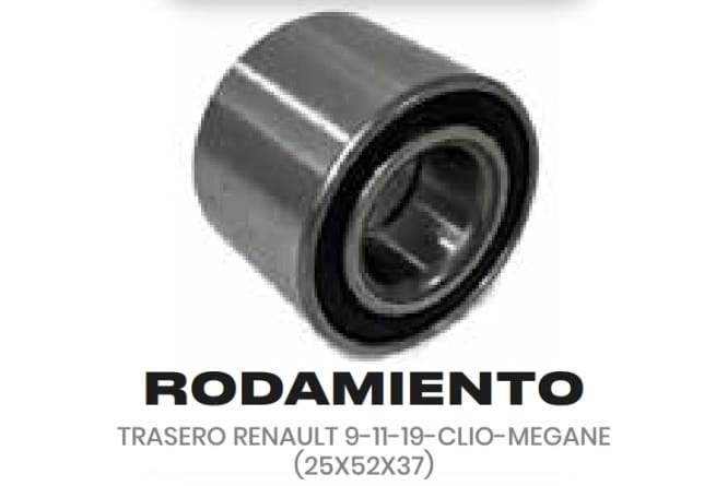 Imagen ilustrativa de TRASERO RENAULT 9-11-19-CLIO-MEGANE (25X52X37)