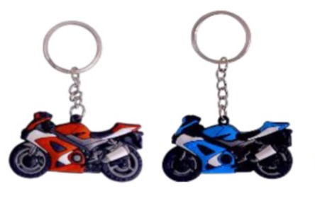 Imagen ilustrativa de SET DE 2 LLAVEROS MOTO (ROJO Y AZUL)