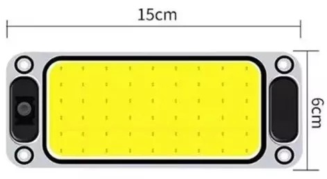 Imagen ilustrativa de Plafon Led Cob 12v 24v Tecla On Off Motor Home Rodante 15cm